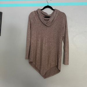 Pink+Grey long sleeve sweater